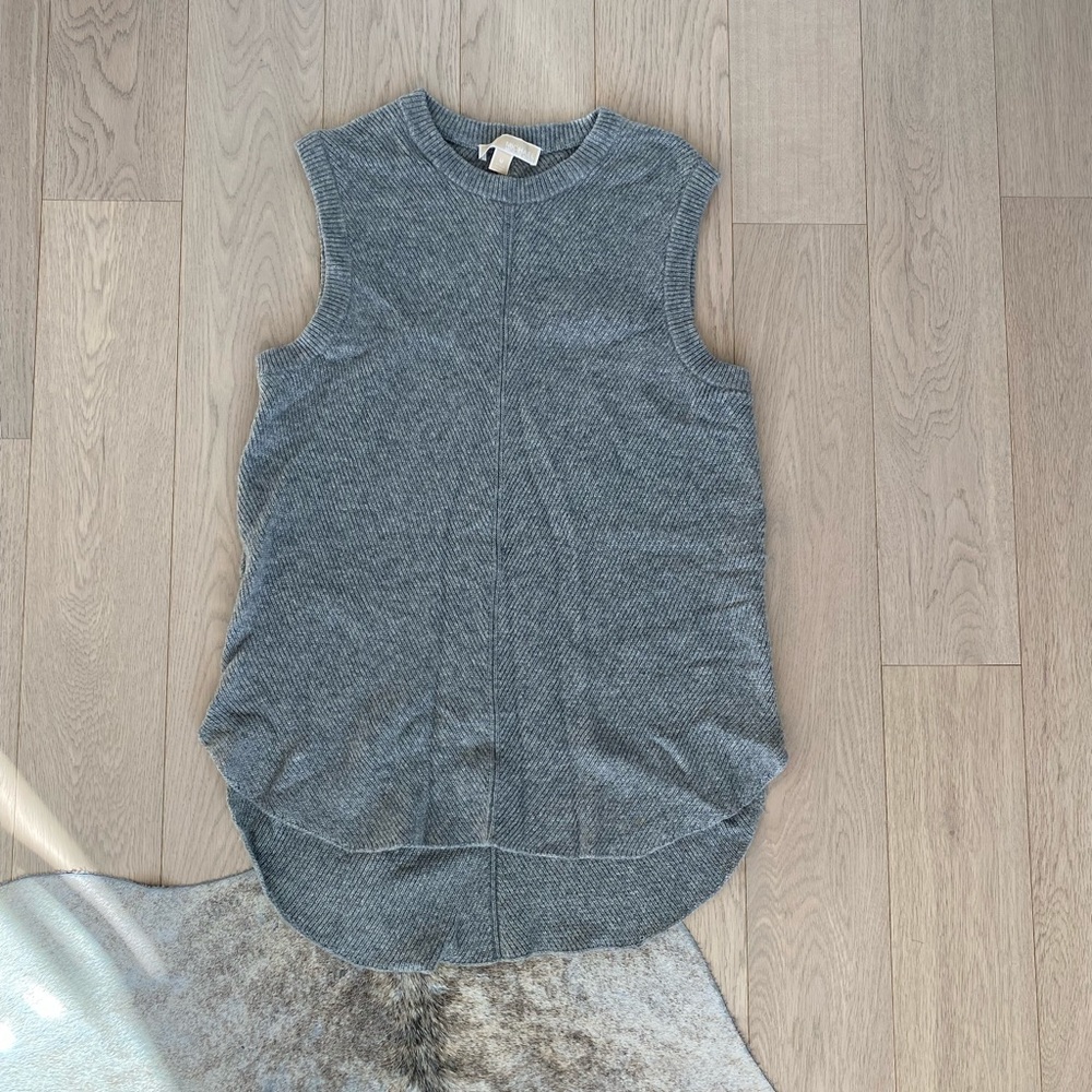 Hi Lo Cashmere MK sweater Vest